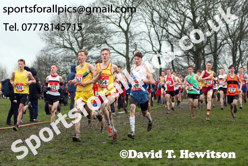 Senior boys 2019 New Balance English Schools Cross Country Champs, Temple Newsam, Leeds. Photo:  David T. Hewitson/Sports for All Pics
